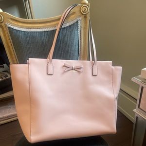 Kate Spade large tote pink bow bag authentic